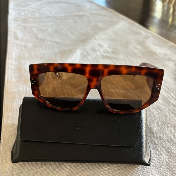 Celine Tortoise Shell Sunglasses - Picture 1 of 6